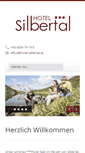 Mobile Screenshot of hotel-silbertal.at